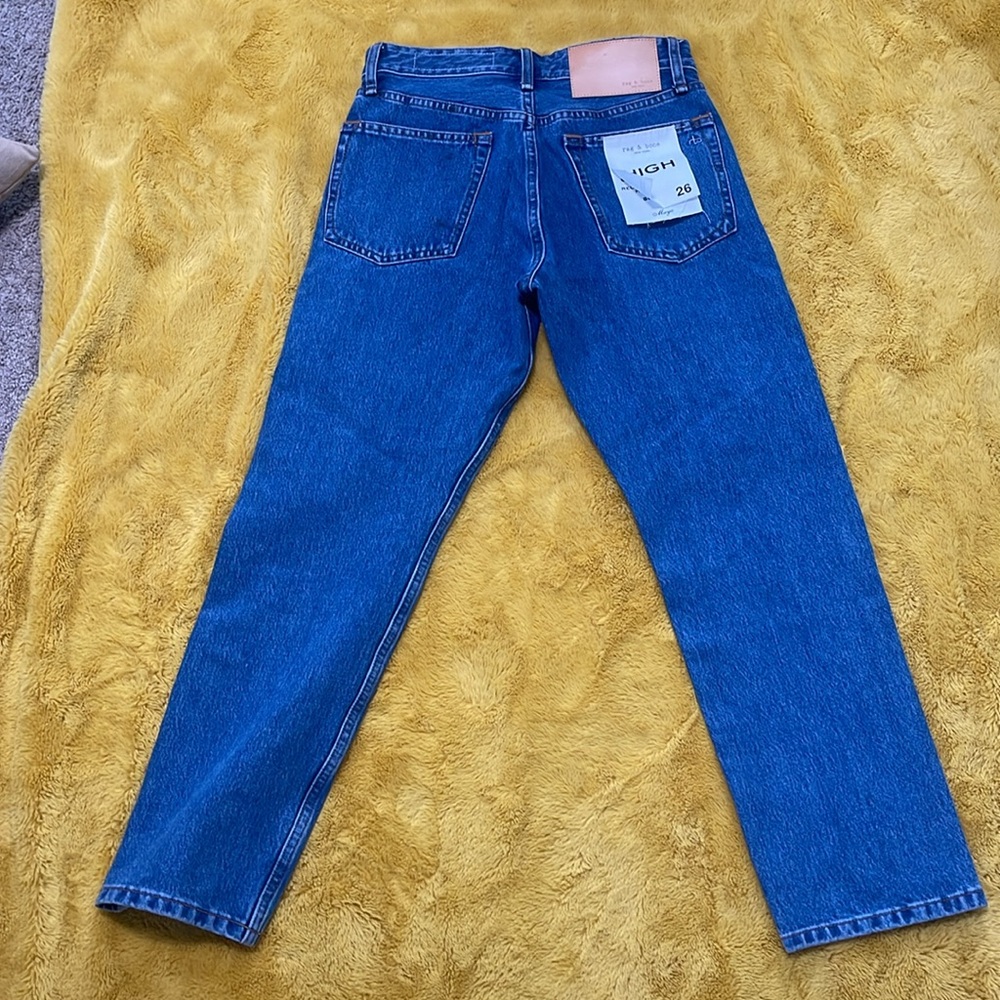 rag & bone Maya High Rise Ankle Slim Jean - Picture 3 of 9